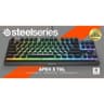 SteelSeries Apex 3 TKL RGB Gaming Keyboard – Tenkeyless Compact Form Factor - 8-Zone RGB Illumination – IP32 Water & Dust Resistant – Whisper Quiet Gaming Switch – Gaming Grade Anti-Ghosting,Black product thumbnail 1
