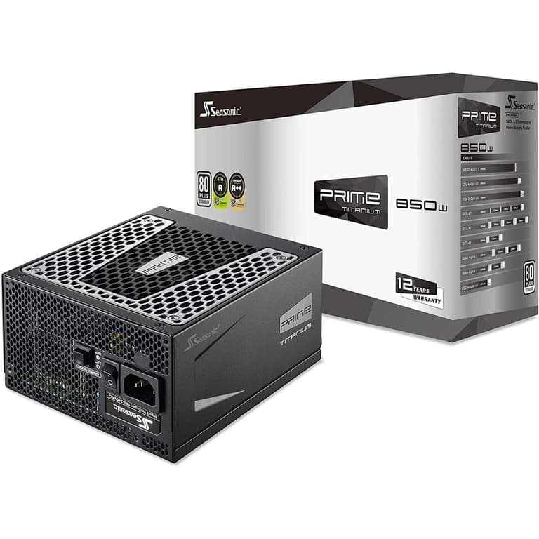 Seasonic PRIME TX-850 850W 80+ Titanium Full Modular Fan Control in Fanless Silent & Cooling Mode