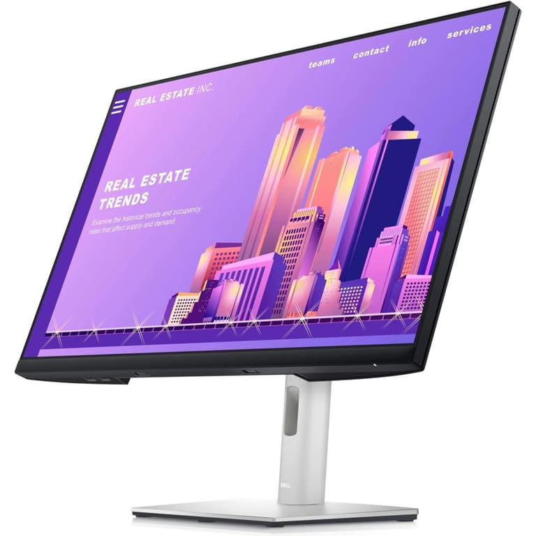 Dell S2721D 27" IPS 2K Ultra-Thin Bezel AMD FreeSync Built in Speakers HDMI & DisplayPort VESA Certified - Silver