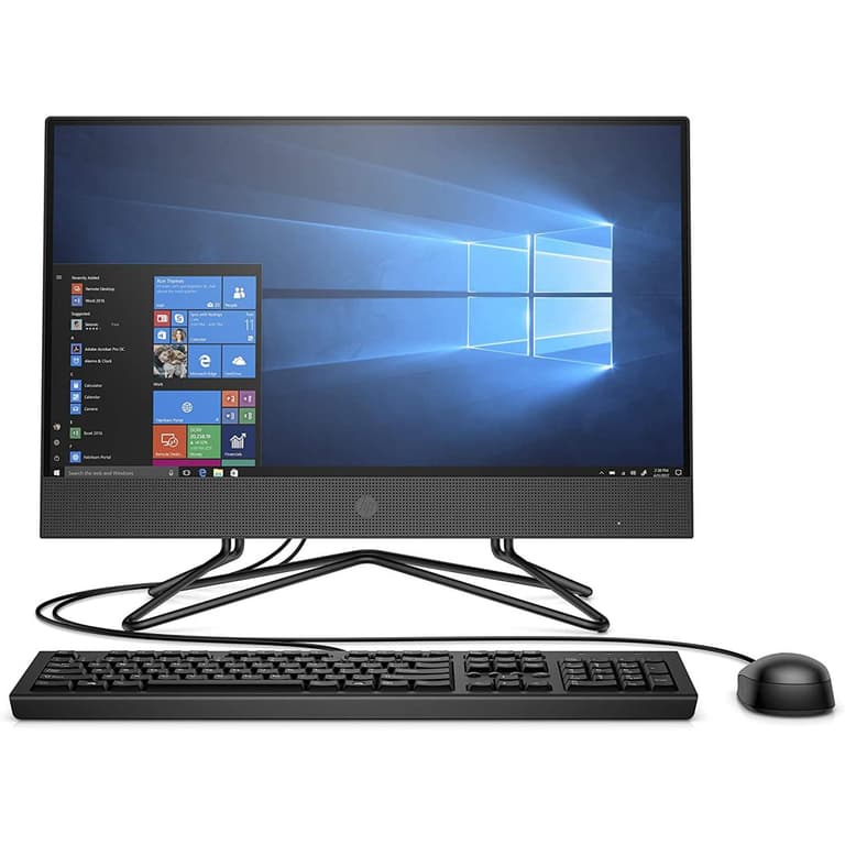 HP 200 G4 21.5" All-in-One Intel 12Gen Core i5 10-Cores NONE Touch Screen (Customized) - Black