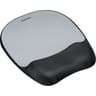 Fellowes Memory Foam Mousepad Wrist Support Silver Streak Durable Jersey Covering product thumbnail 1