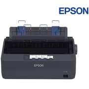 Epson LQ-350 Impact Dot Matric Printer, 360 x 180 DPI Resolution, 24-Pin, 80-Column, 10 CPI - 347 Chars/s, 10,000 Operating Hours MTBF, Gray product image