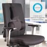 Fellowes Professional Series Ultimate Back Support 3 Memory Foam Section w/ Microban Protection - Black product thumbnail 1