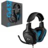 Logitech G432 Wired Gaming Headset, 7.1 Surround Sound, DTS Headphone:X 2.0, Flip-to-Mute Mic, PC (Leatherette) Black/Blue product thumbnail 1