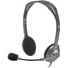 Logitech H111 Wired Stereo Headphones with Noise-Cancelling Microphone 3.5 mm Audio Jack PC/Mac/Laptop/Smartphone/Tablet - Black product thumbnail 1