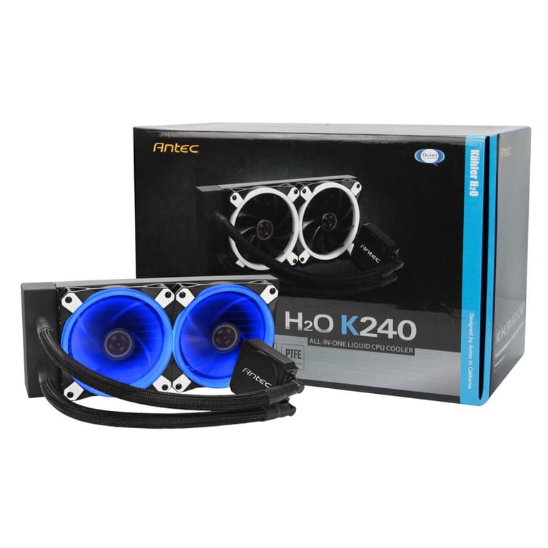 Antec 240mm Blue LED Kühler K240 AIO Intel/AMD Cooler
