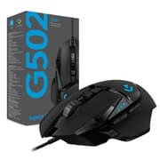 Logitech G502 HERO Wired HERO Sensor 25,600 DPI RGB Adjustable Weights 11 Programmable Buttons On-Board Memory For PC & Mac , Black product image