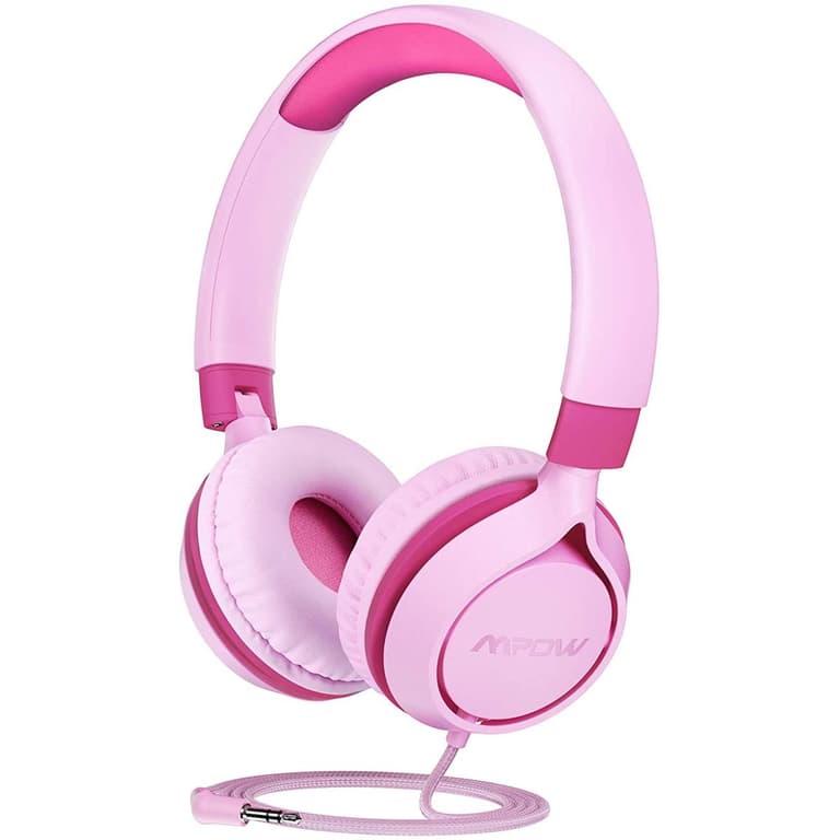Mpow CHE1 Kids Wired For Kids Volume Limit 94dB Foldable For Cellphones, Tablets, PC - Pink