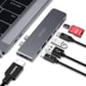 Choetech HUB-M14 7 In 1 Laptop USB C Docking Station Dual Monitor For Mac Pro product thumbnail 1