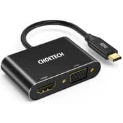 Choetech HUB-M17 USB 3.1 Type C To HDMI & VGA Adapter - Black product image