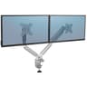 Fellowes Platinum Series Adjustable Dual Monitor Arm - White product thumbnail 1
