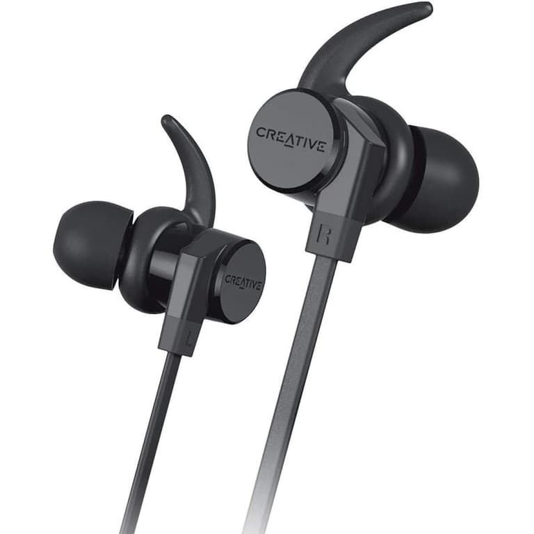 Creative Outlier ONE V2 Wireless Bluetooth 5.0 Sweatproof in-Ear Headphones with IPX5-Certified Water-Resistant, Built-in Microphone, and 9.5 Hours Battery Life for Gym, Running, Exercise and Sports