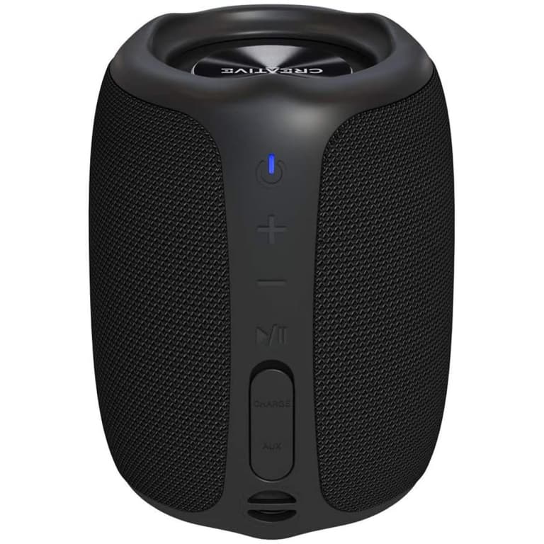 Creative Muvo Play Portable Bluetooth 5.0 Speaker IPX7 Waterproof Up to 10 Hours of Battery Life with Siri & Google Assistant - Black