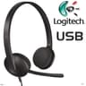 Logitech H340 Stereo Wired Over Ear Headphones With Mic With Noise-Cancelling USB Pc/Mac/Laptop - Black product thumbnail 1