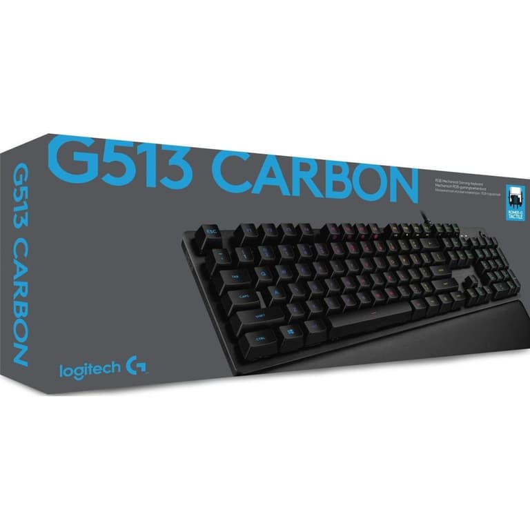 Logitech G513 RGB Mechanical with Romer-G Tactile Keyswitches