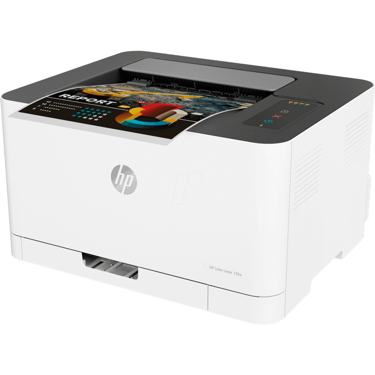 HP Color Laser 150a A4 Color Laser Printer For Home & Office up to 18 black /4 Color PPM USB Interface - White
