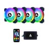 Apevia TL412 TWILIGHT 4x Silent Dual Ring Addressable RGB Color Fan product thumbnail 1