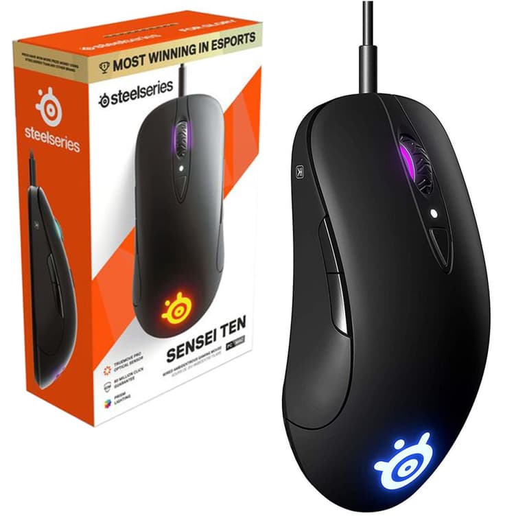 SteelSeries Sensei Ten Optical Sensor Mechanical RGB Lighting
