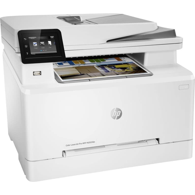 HP Color LaserJet Pro M283FDN All-in-One Laser Printer Scan & Copy Duplex Printing Works with Alexa - White