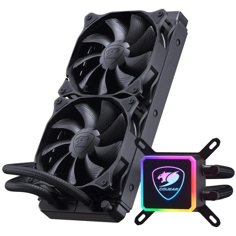Cougar Aqua 240 CPU Liquid Cooler W/ RGB LED Pump & Remote