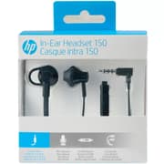 HP Earbuds Black Headset 150 In-ear with Mic - Black product image