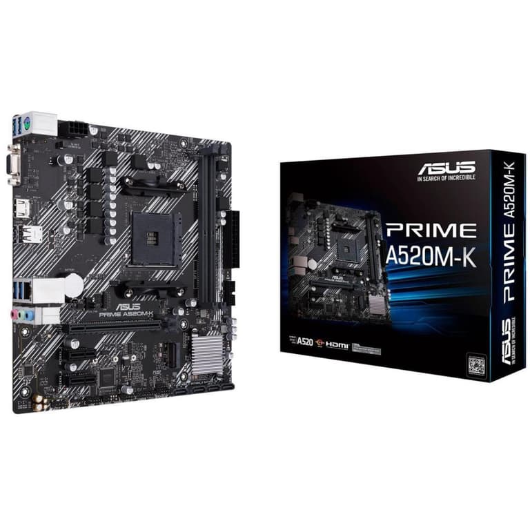 Asus PRIME A520M-K AMD A520 AM4 Micro ATX 2 DDR4 VGA HDMI M.2