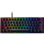 Razer Huntsman Mini 60% Clicky Optical-Mechanical Switches Doubleshot PBT Keycaps Detachable USB-C Cable (Purple Switch) - Black product image