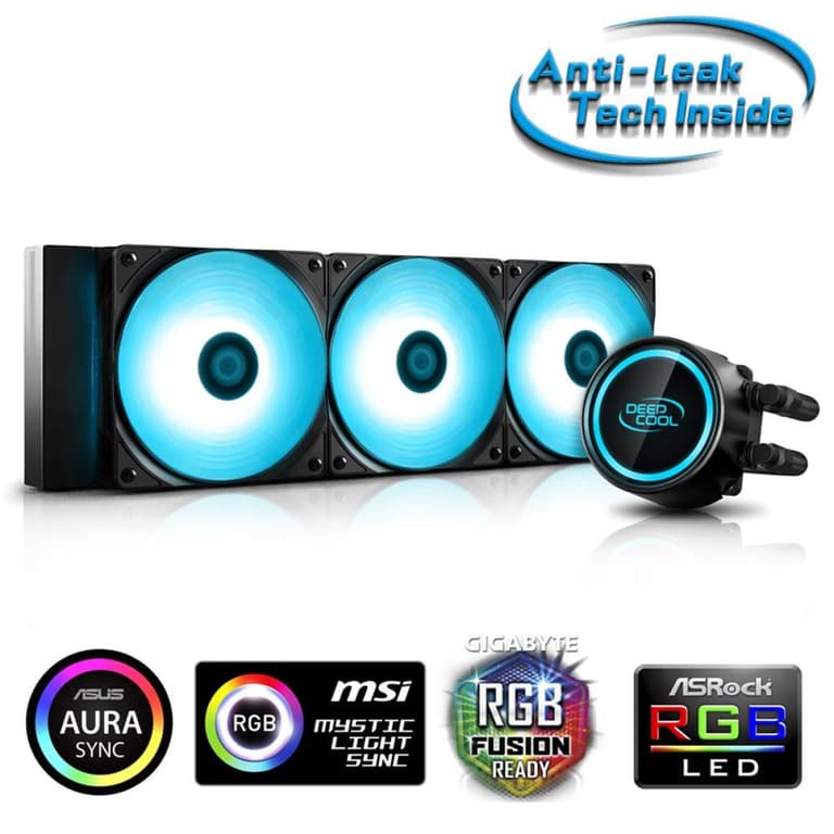 DEEPCOOL GAMMAXX L360 V2 RGB AIO Liquid Cooler Anti-Leak Technology