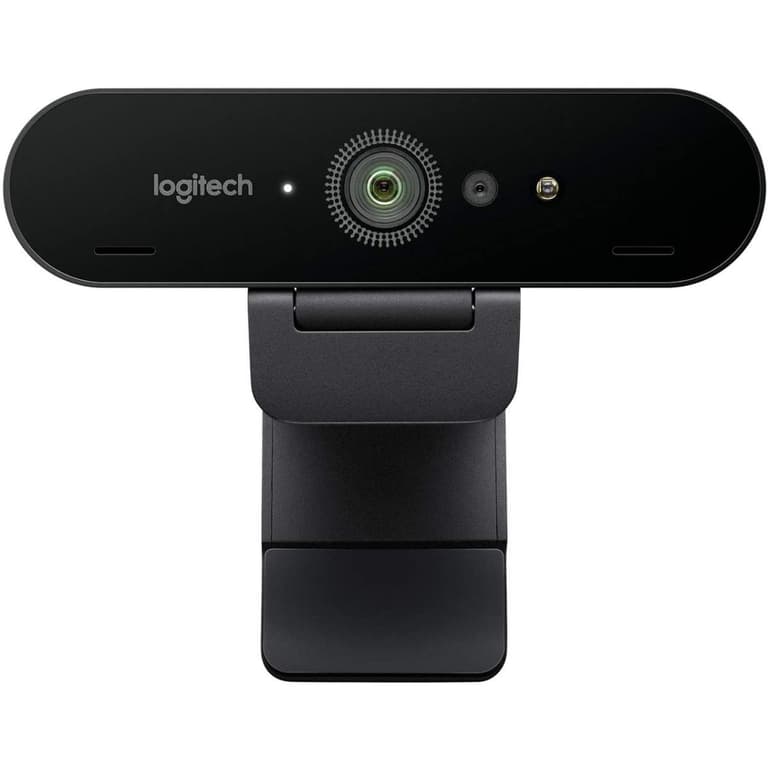 Logitech Brio 4K Webcam, Video Calling, Noise-Cancelling mic, HD Auto Light Correction, Wide Field of View, Works with Microsoft Teams, Zoom, Google Voice, Google Meet, PC/Mac/Laptop/MacBook/Tablet