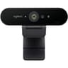 Logitech Brio 4K Webcam, Video Calling, Noise-Cancelling mic, HD Auto Light Correction, Wide Field of View, Works with Microsoft Teams, Zoom, Google Voice, Google Meet, PC/Mac/Laptop/MacBook/Tablet product thumbnail 1