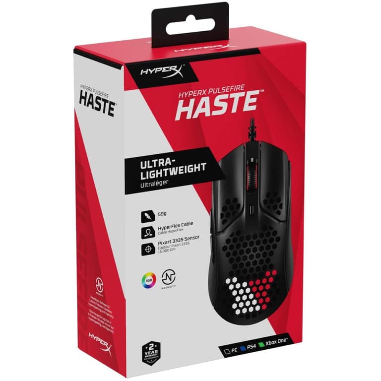 HyperX Pulsefire Haste Ultralight Honeycomb Shel 16000 DPI Mouse
