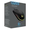 Logitech G203 Wired Gaming Mouse, 8,000 DPI, Rainbow Optical Effect LIGHTSYNC RGB, 6 Programmable Buttons, On-Board Memory, Screen Mapping, PC/Mac Computer and Laptop Compatible - Black product thumbnail 1