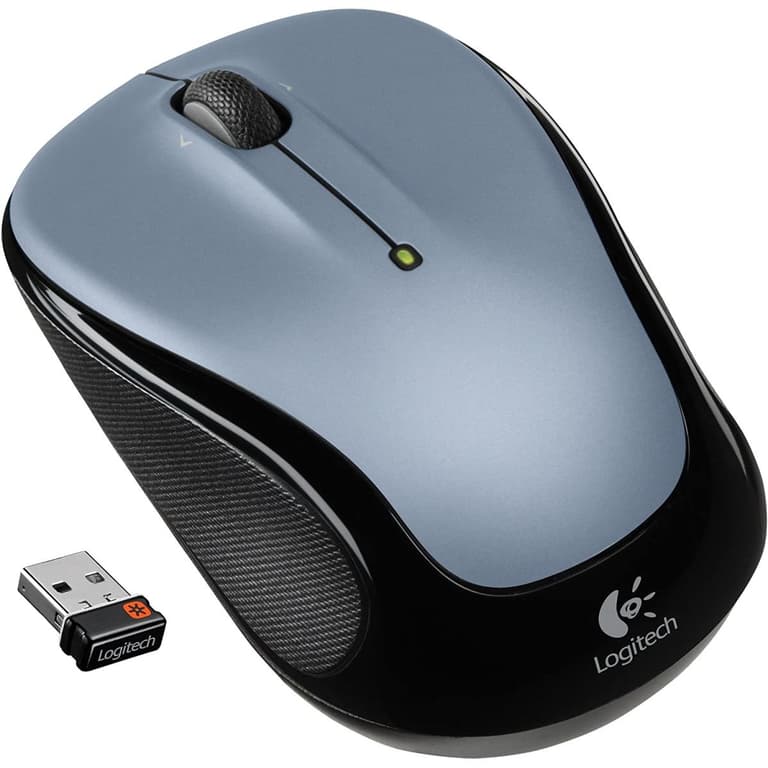 Logitech M325 Wireless Mouse Compact & comfortable with speed wheel - Light Silver