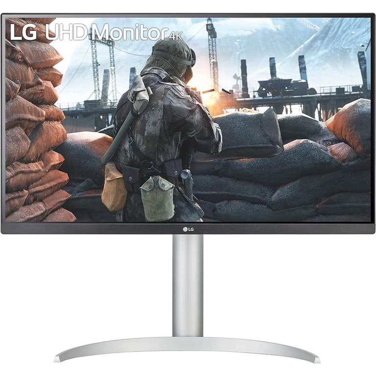 LG 27UP650-W 27” IPS 4K IPS HDR 400 DCI-P3 95% Color Gamut Adjustable Stand