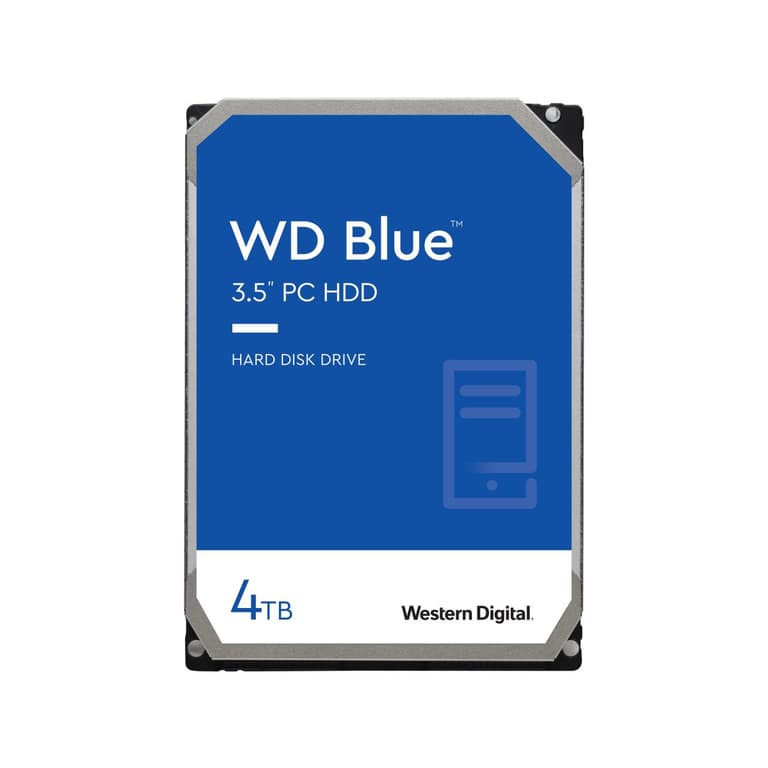 Western Digital 4TB WD Blue PC Internal HDD 5400 RPM 256 MB Cache 3.5" SATA
