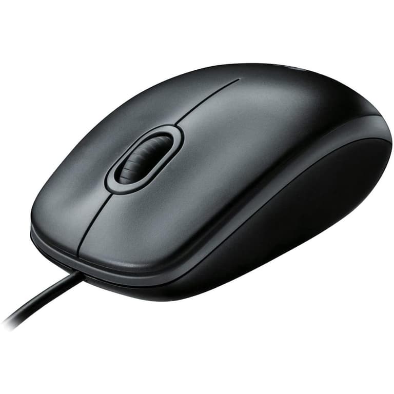 Logitech M100 Wired USB Optical Mouse Right & Left Hand Use