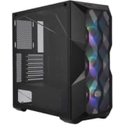 Cooler Master MasterBox TD500 Mesh Airflow Polygonal Mesh Front Panel Crystalline Tempered Glass 3x120mm ARGB Lighting Fans - Black product image