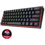 Redragon K617 Fizz RGB 60% 61 Keys Detachable Cable Mechanical Red Switches - Black product image