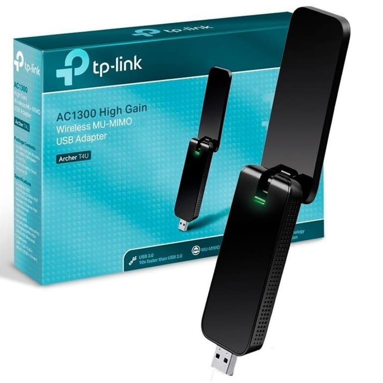 Tp-Link Archer T4U AC1300 Dual Band MU-MIMO High Gain USB Wireless Adapter | Archer T4U