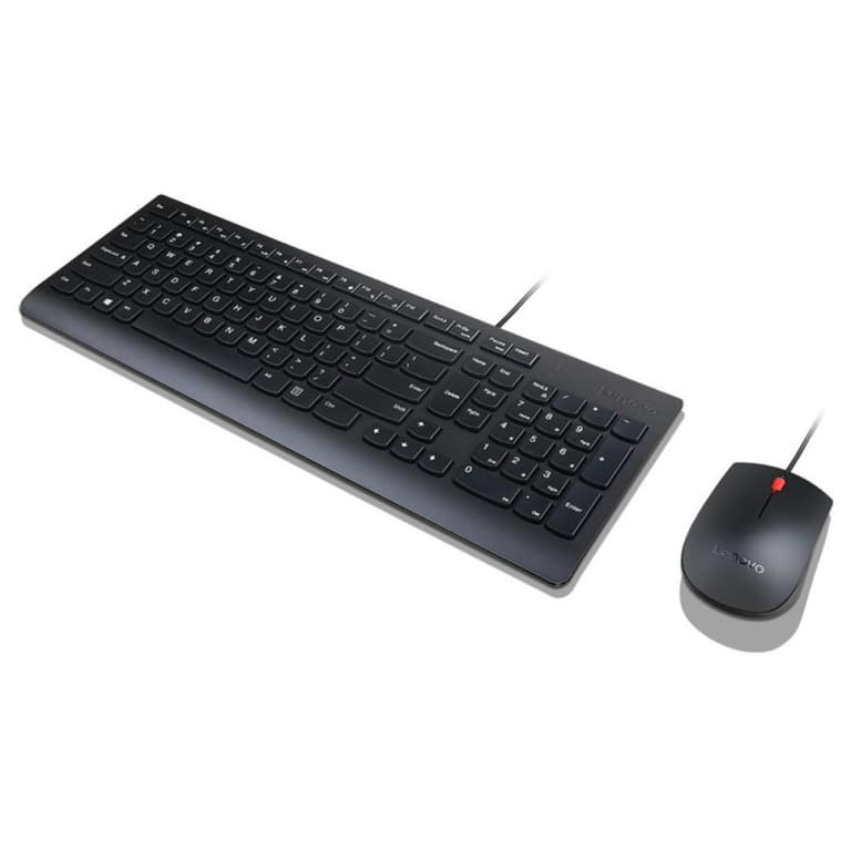 Lenovo Essential Wired Combo - Keyboard & Mouse Set Arabic / English Layout