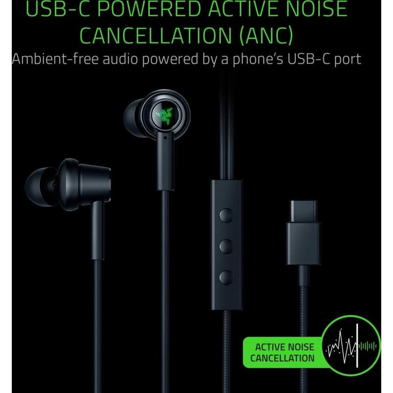 Razer Hammerhead USB-C ANC In-Ear Headphones
