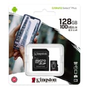 Kingston 128GB Canvas Select Plus microSDXC Card Up to 100MB/s A1 Class 10 UHS-I with Adapter product image
