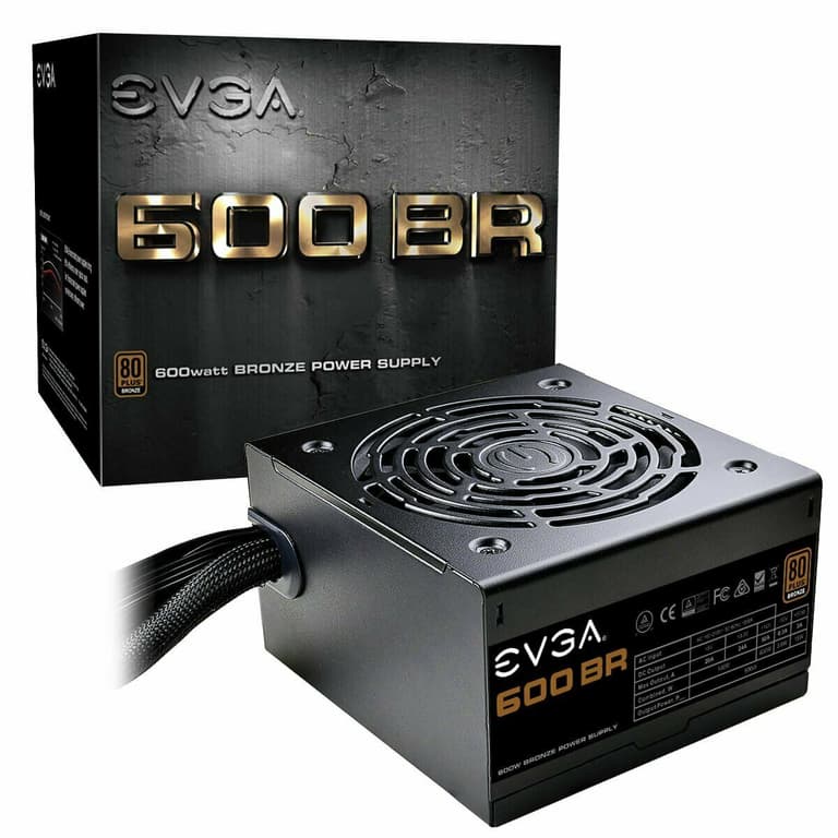 EVGA 600BR 600W 80 PLUS BRONZE Certified Active PFC PSU