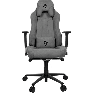 Arozzi Vernazza Soft Fabric Gaming Chair Multi-Dimensional Armrests Rocking & Lock-Tilt Function Adjustable Height & Backrest 3D Armrests - Ash