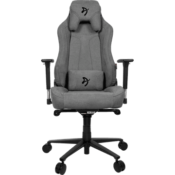 Arozzi Vernazza Soft Fabric Gaming Chair Multi-Dimensional Armrests Rocking & Lock-Tilt Function Adjustable Height & Backrest 3D Armrests - Ash