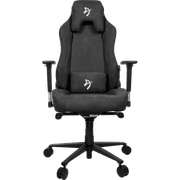 Arozzi Vernazza Soft Fabric Gaming Chair Multi-Dimensional Armrests Rocking & Lock-Tilt Function Adjustable Height & Backrest 3D Armrests - Dark Grey product image