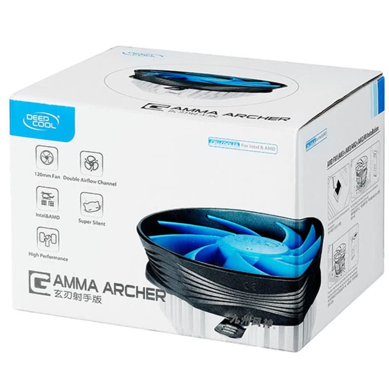 DEEPCOOL GAMMA ARCHER 120mm CPU Cooler for Intel & AMD