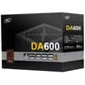DeepCool DA600 600W 80+ Bronze ATX Power Supply Black product thumbnail 1