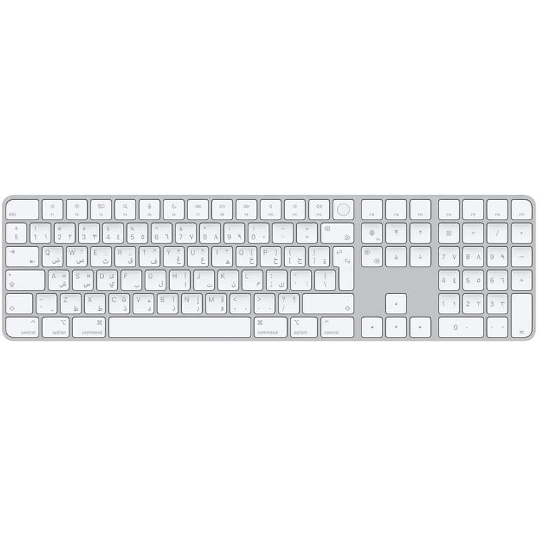 Apple Magic 2024 (USB–C) Keyboard with Touch ID and Numeric Keypad with Apple Silicon Arabic & English Layout