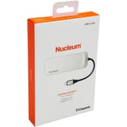 Kingston Nucleum USB C Hub Type-C Adapter Connect USB 3.0, HDMI, SD/MicroSD , White product image